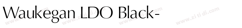 Waukegan LDO Black字体转换